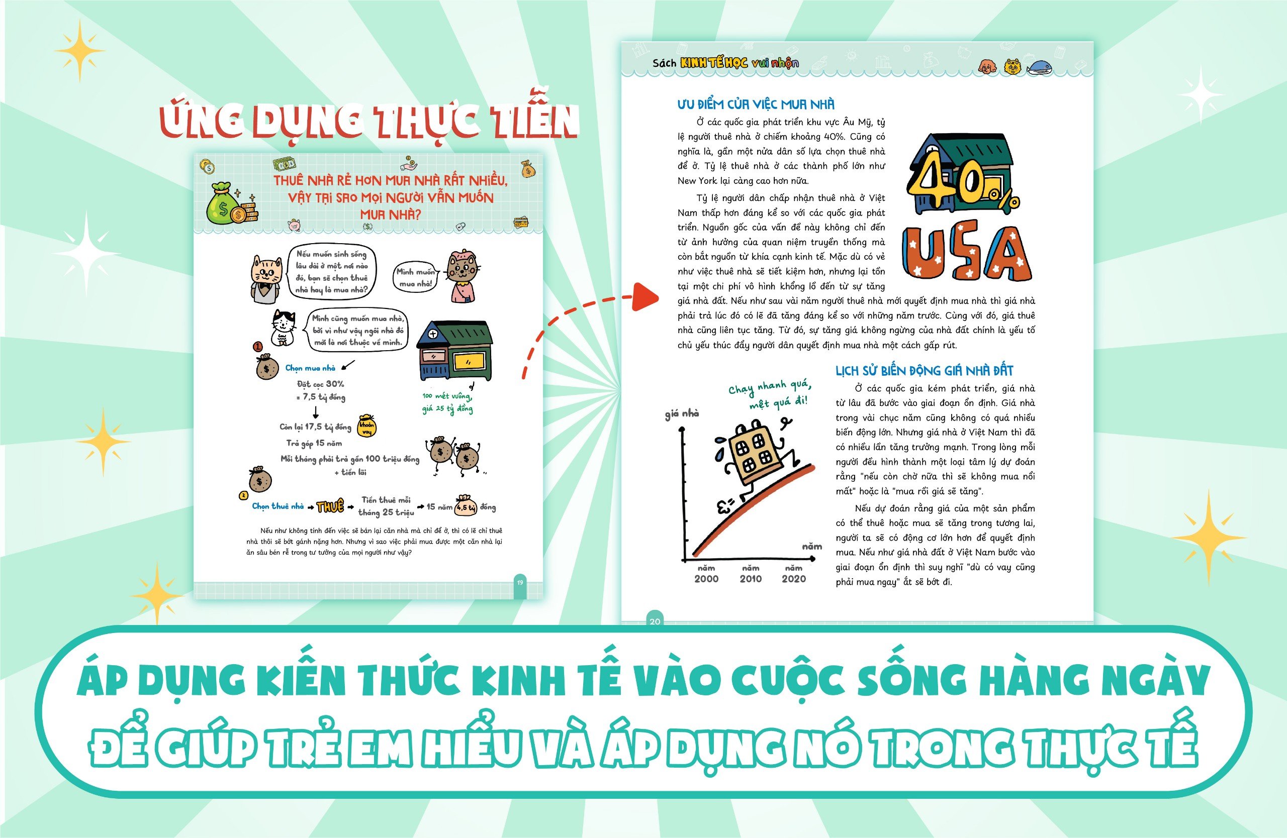 sách kinh tế học vui nhộn - những câu hỏi kinh tế ra tiền - mua nhà hay thuê nhà? - Ảnh 4