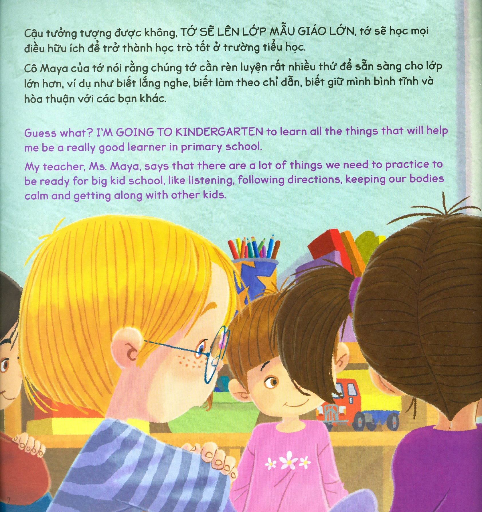 sách kỹ năng song ngữ - sẵn sàng để đến trường (tái bản 2022) - Ảnh 2