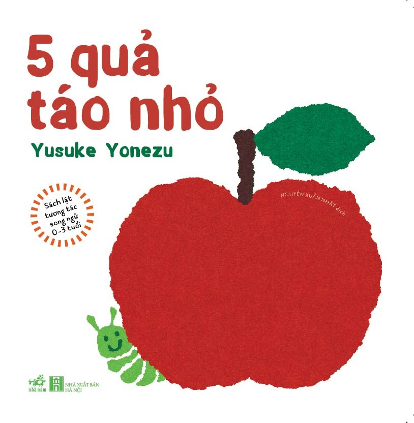 Sách Lật Tương Tác Song Ngữ 0-3 Tuổi - 5 Quả Táo Nhỏ - Bìa Cứng (Tái Bản 2025) - Ảnh 2