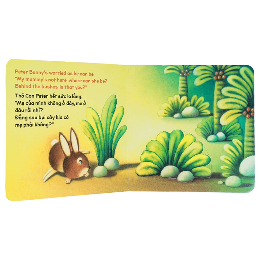 sách lật tương tác song ngữ 0-3 tuổi: mẹ đâu rồi? (tái bản 2021) - Ảnh 2