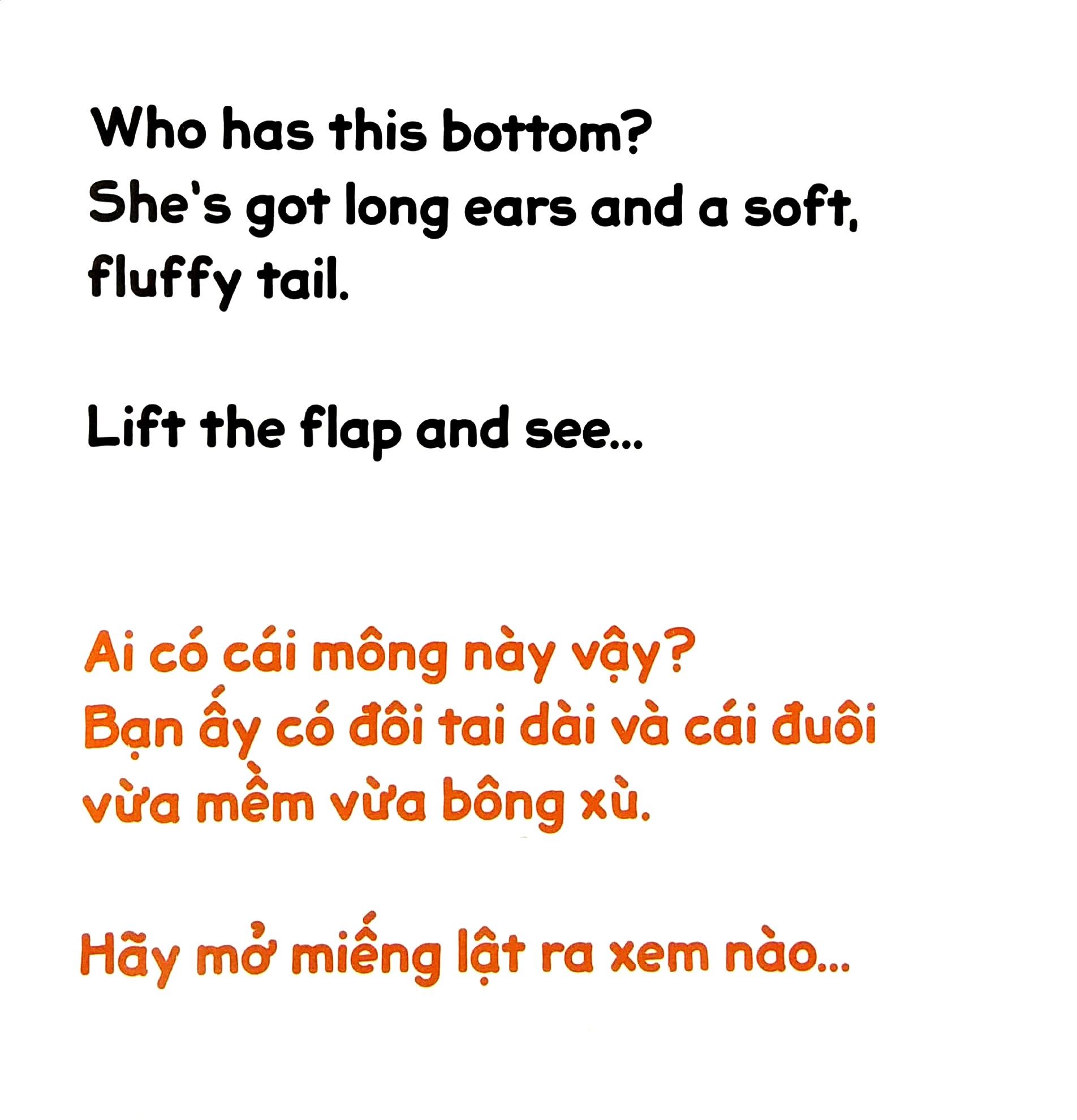 sách lật tương tác song ngữ 0-3 tuổi - mông ai đây? - Ảnh 5