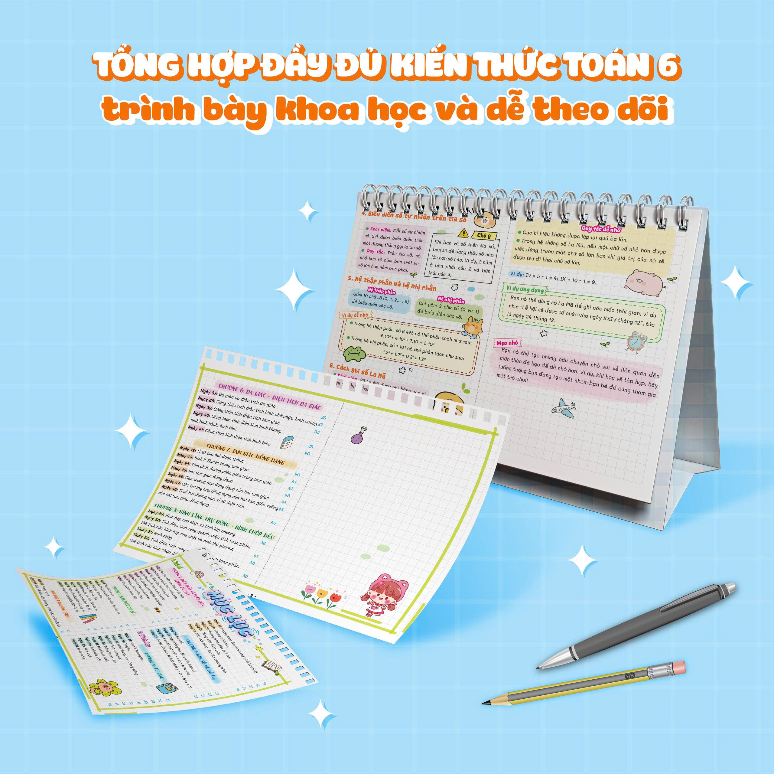 Sách Lịch Để Bàn - Tra Cứu Nhanh Kiến Thức Hàng Ngày - Toán 6 - Ảnh 7