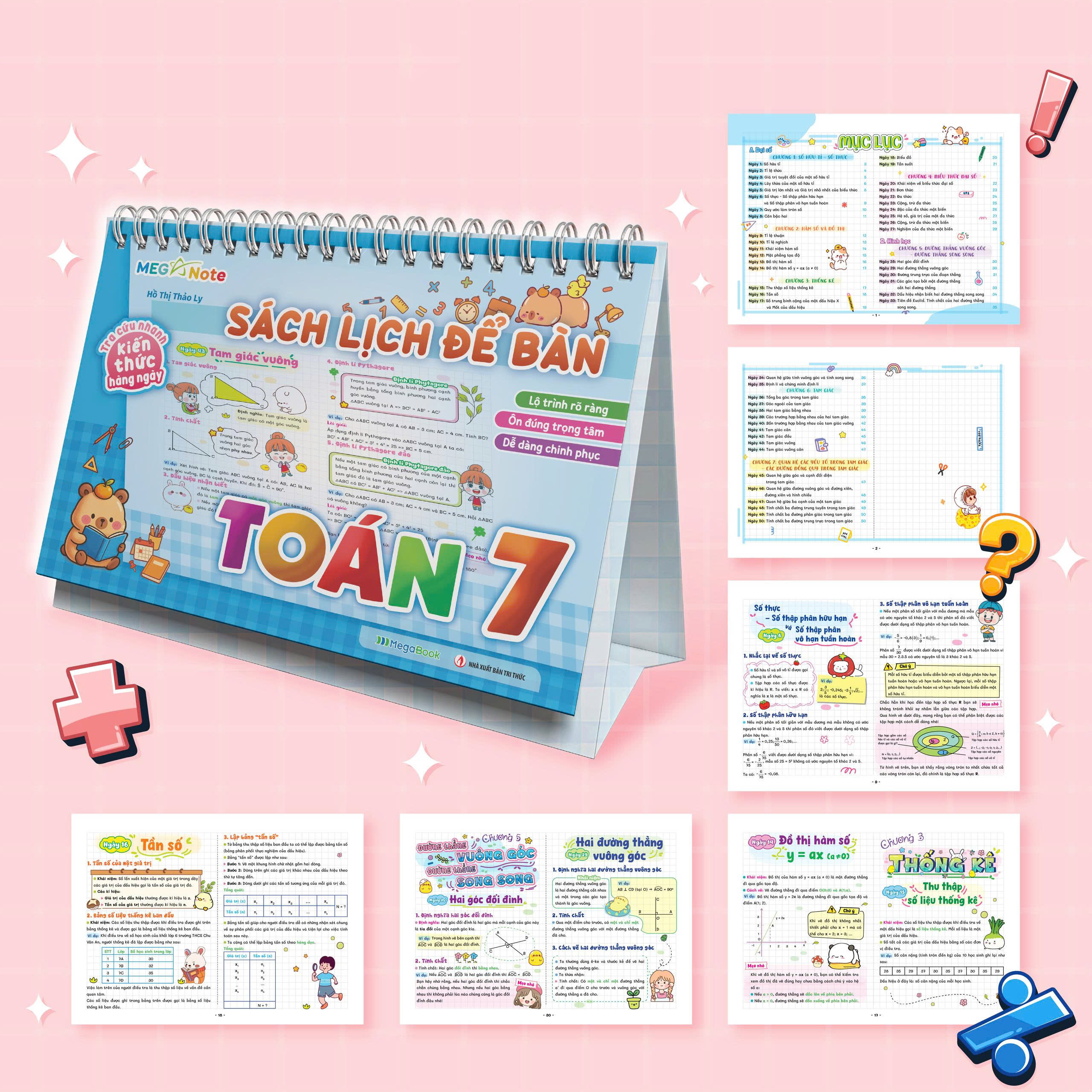 Sách Lịch Để Bàn - Tra Cứu Nhanh Kiến Thức Hàng Ngày - Toán 7 - Ảnh 4