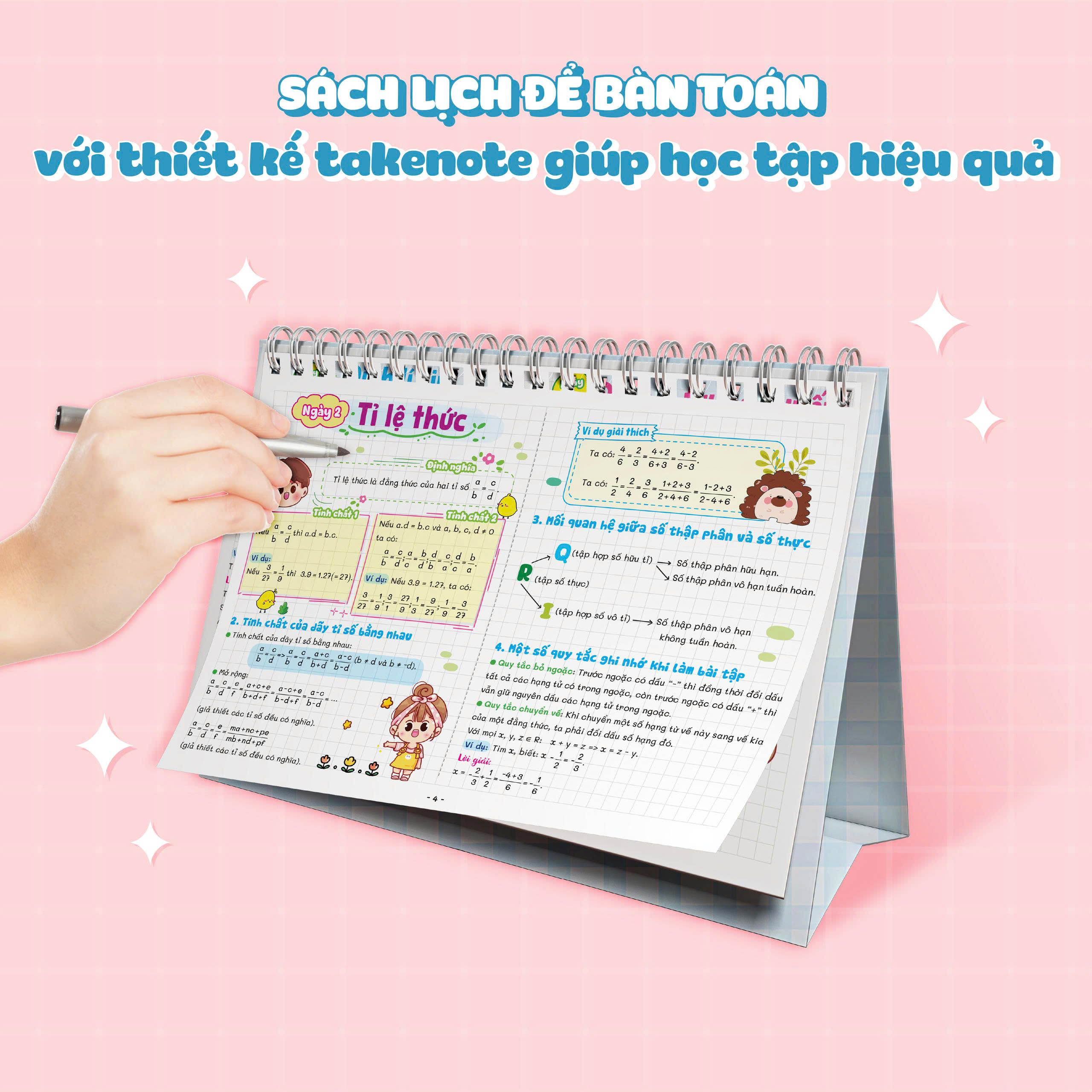 Sách Lịch Để Bàn - Tra Cứu Nhanh Kiến Thức Hàng Ngày - Toán 7 - Ảnh 6