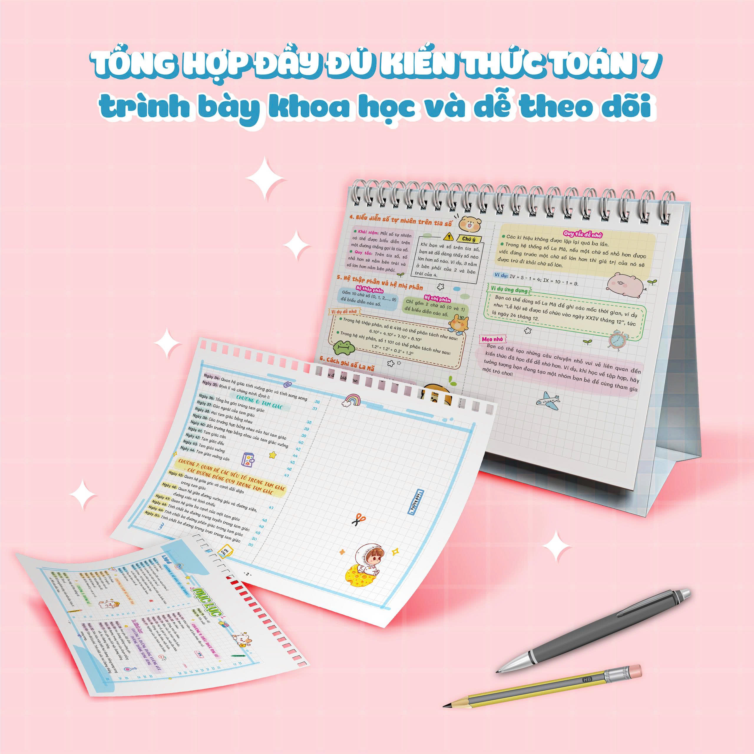 Sách Lịch Để Bàn - Tra Cứu Nhanh Kiến Thức Hàng Ngày - Toán 7 - Ảnh 7