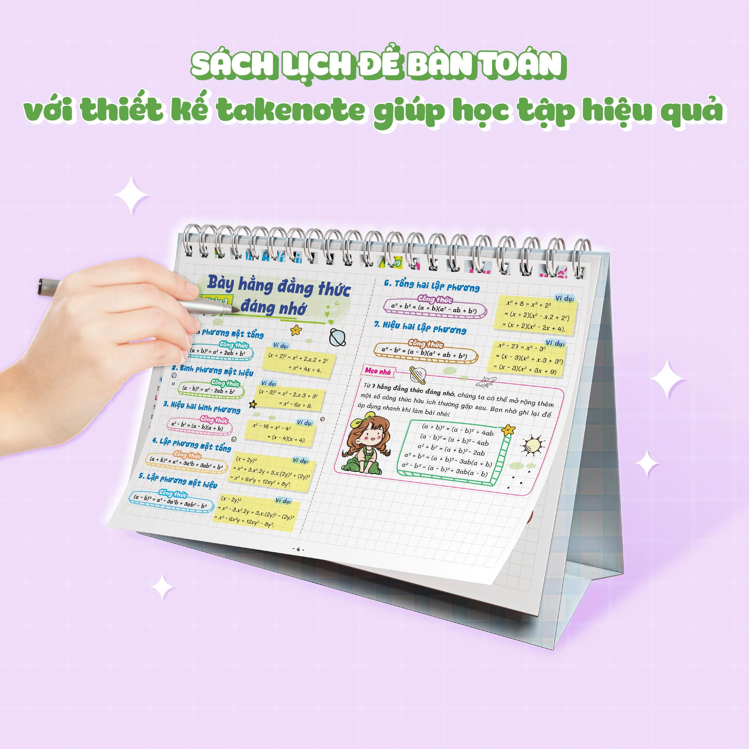 Sách Lịch Để Bàn - Tra Cứu Nhanh Kiến Thức Hàng Ngày - Toán 8 - Ảnh 6