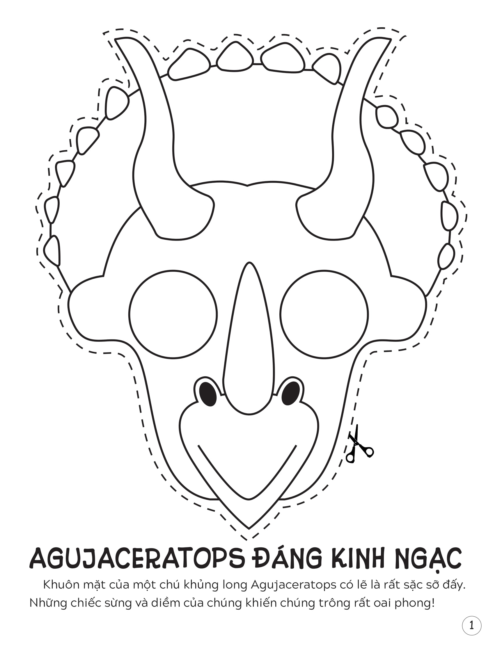 sách mặt nạ - cắt + tô màu khủng long - Ảnh 3
