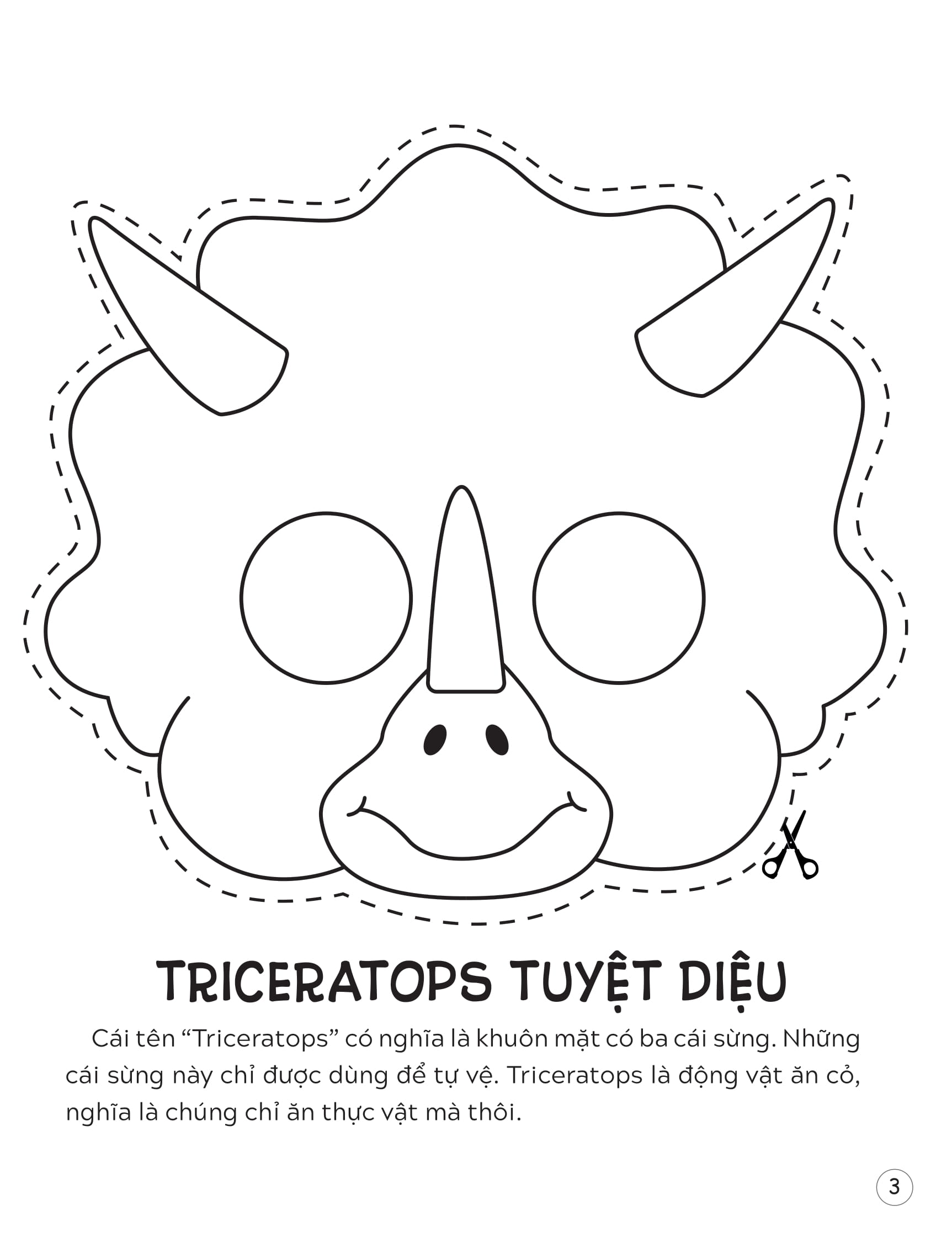 sách mặt nạ - cắt + tô màu khủng long - Ảnh 5