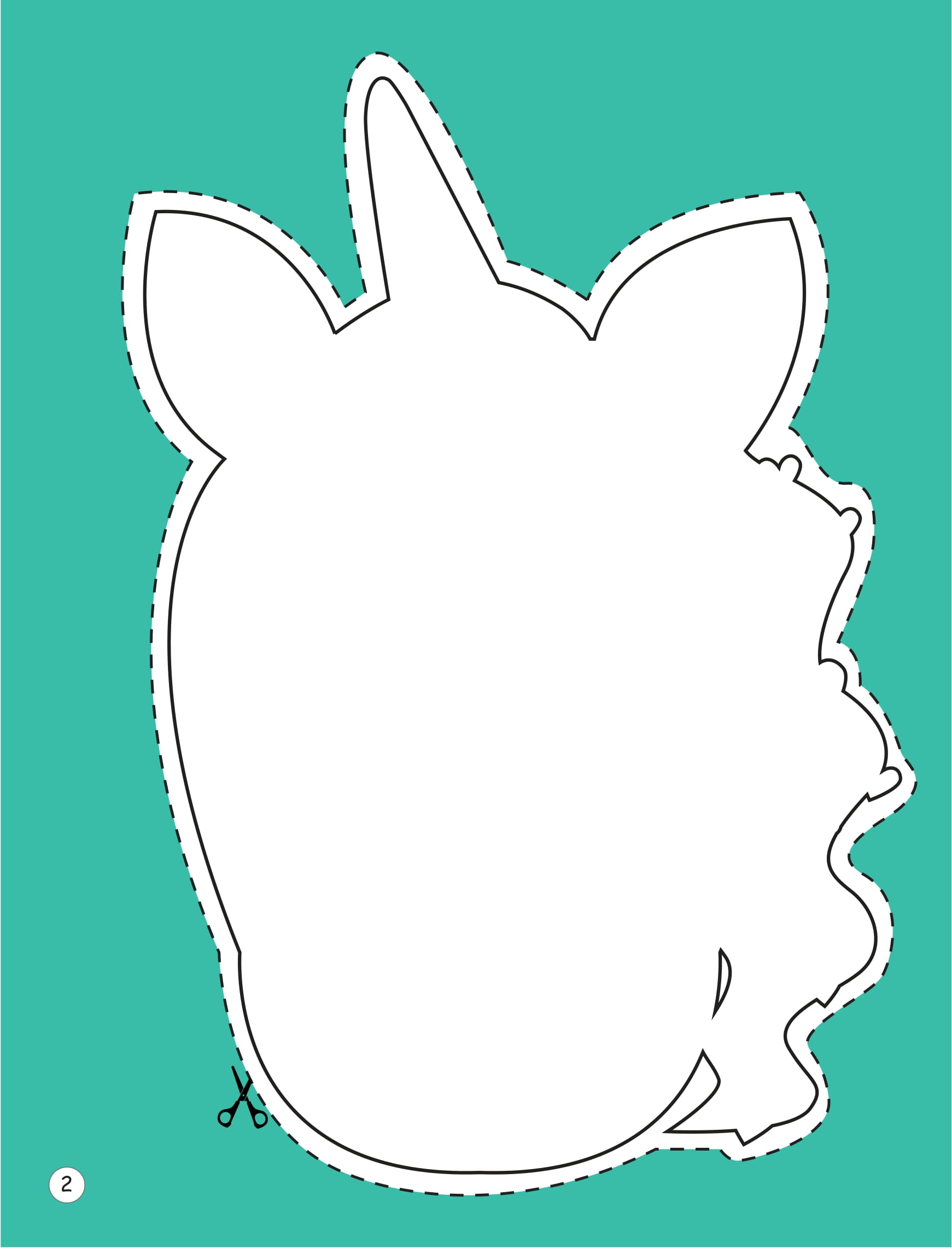 sách mặt nạ - cắt + tô màu ngựa một sừng - Ảnh 4