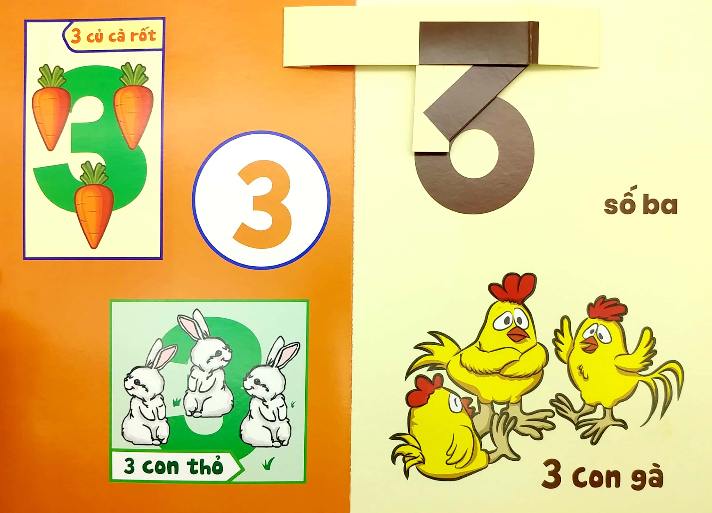 sách pop-up dựng hình - bé vui học số - Ảnh 4