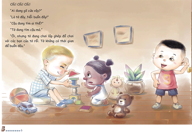 sách song ngữ bồi dưỡng tâm lý, trí tuệ cho trẻ - nỗi buồn ơi, tạm biệt nhé! - Ảnh 3