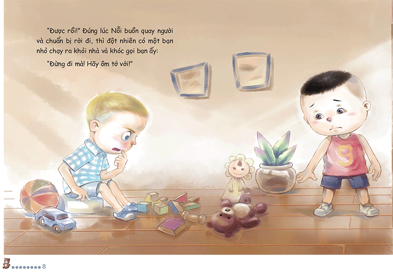 sách song ngữ bồi dưỡng tâm lý, trí tuệ cho trẻ - nỗi buồn ơi, tạm biệt nhé! - Ảnh 5