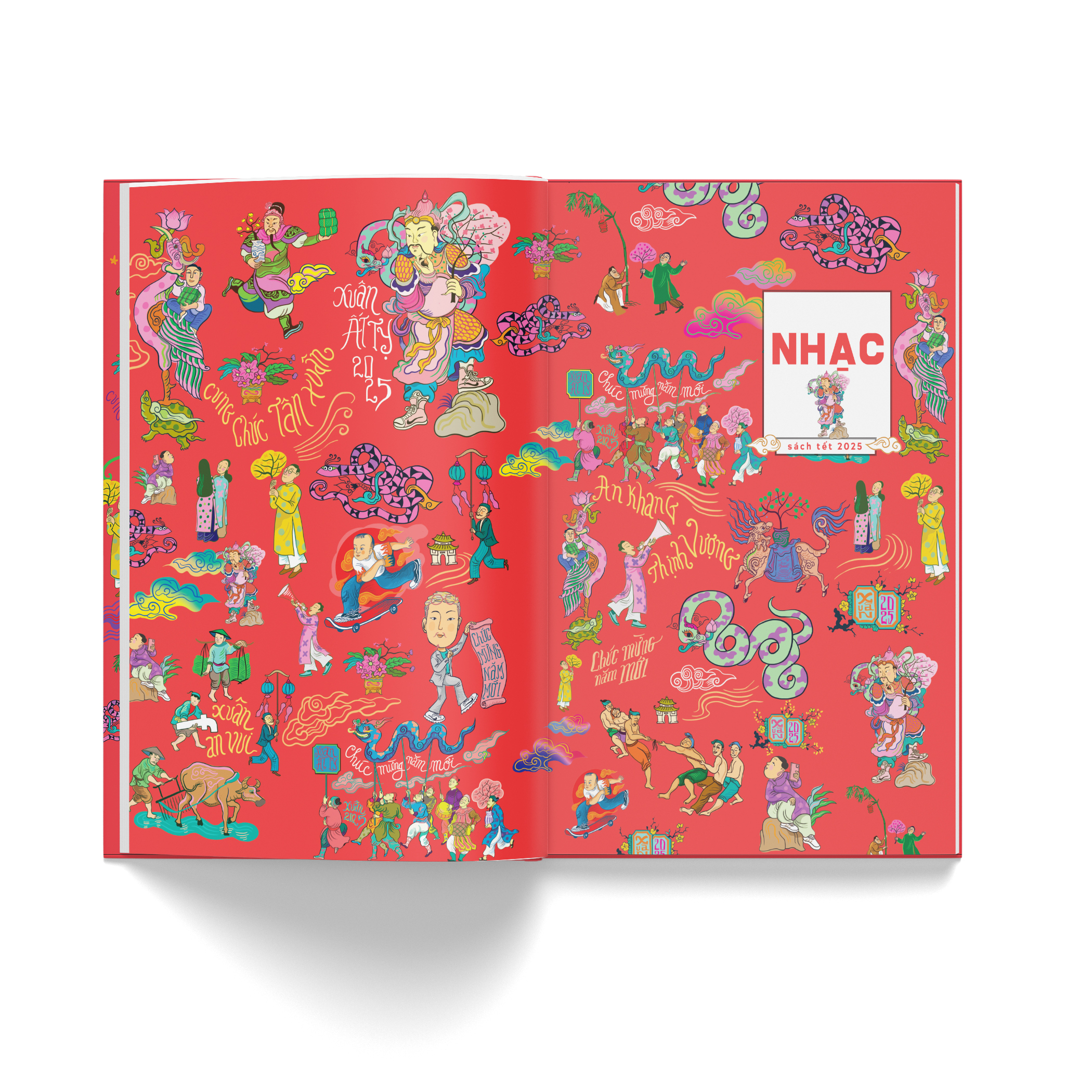 sách tết ất tỵ 2025 - hợp tuyển văn thơ nhạc hoạ chủ đề mùa xuân và ngày tết - tẵng kèm postcard - Ảnh 10