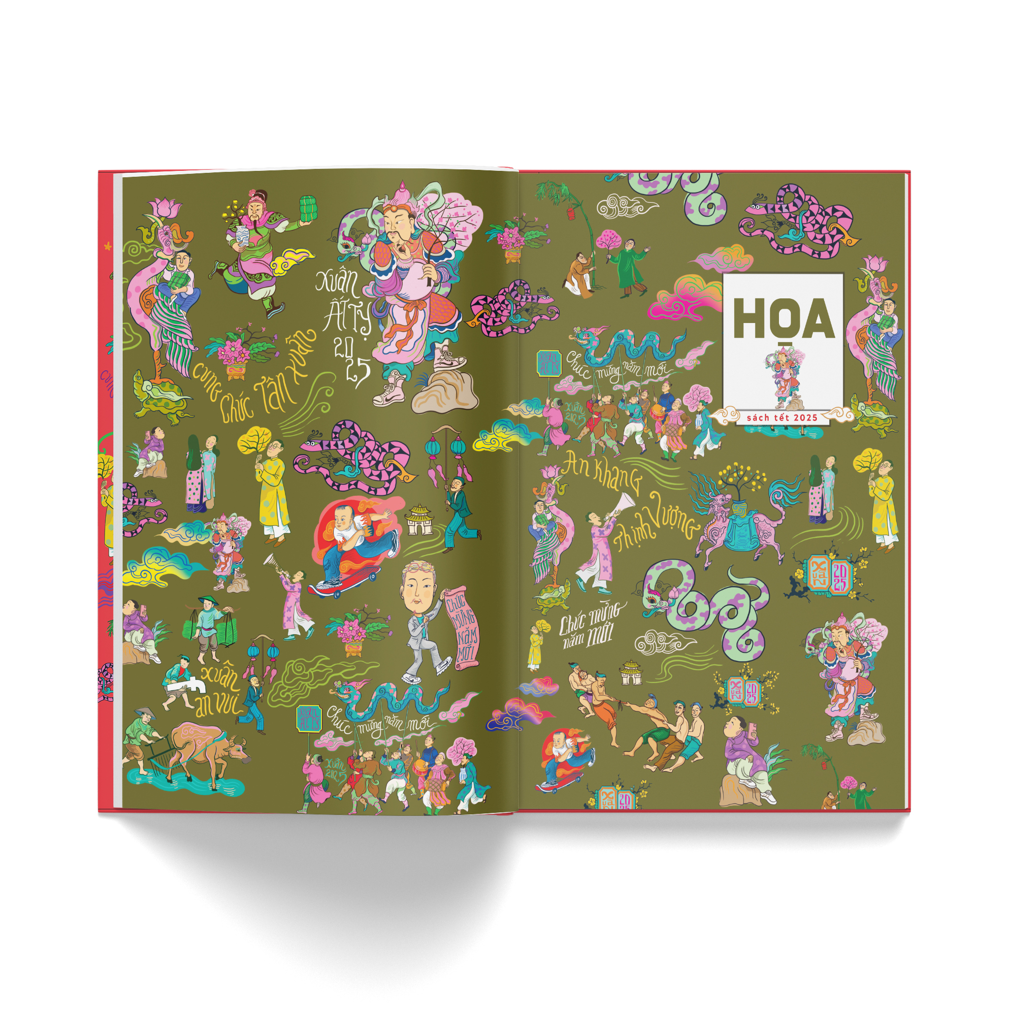 sách tết ất tỵ 2025 - hợp tuyển văn thơ nhạc hoạ chủ đề mùa xuân và ngày tết - tẵng kèm postcard - Ảnh 11