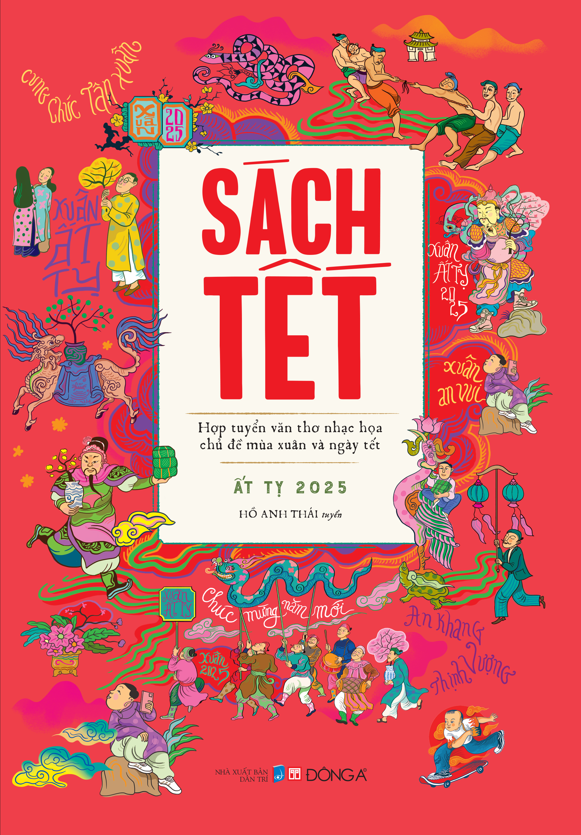 sách tết ất tỵ 2025 - hợp tuyển văn thơ nhạc hoạ chủ đề mùa xuân và ngày tết - tẵng kèm postcard - Ảnh 3