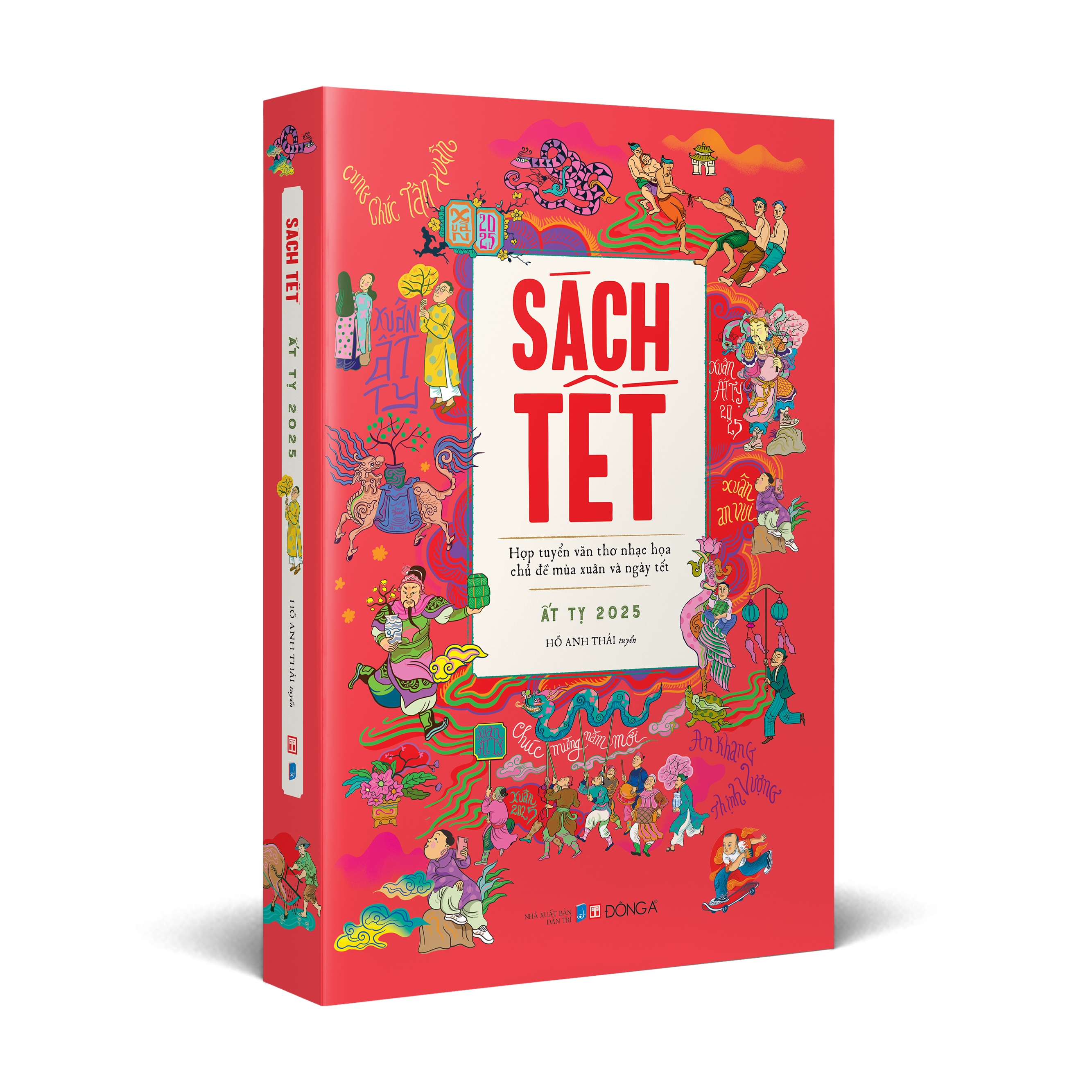 sách tết ất tỵ 2025 - hợp tuyển văn thơ nhạc hoạ chủ đề mùa xuân và ngày tết - tẵng kèm postcard - Ảnh 4