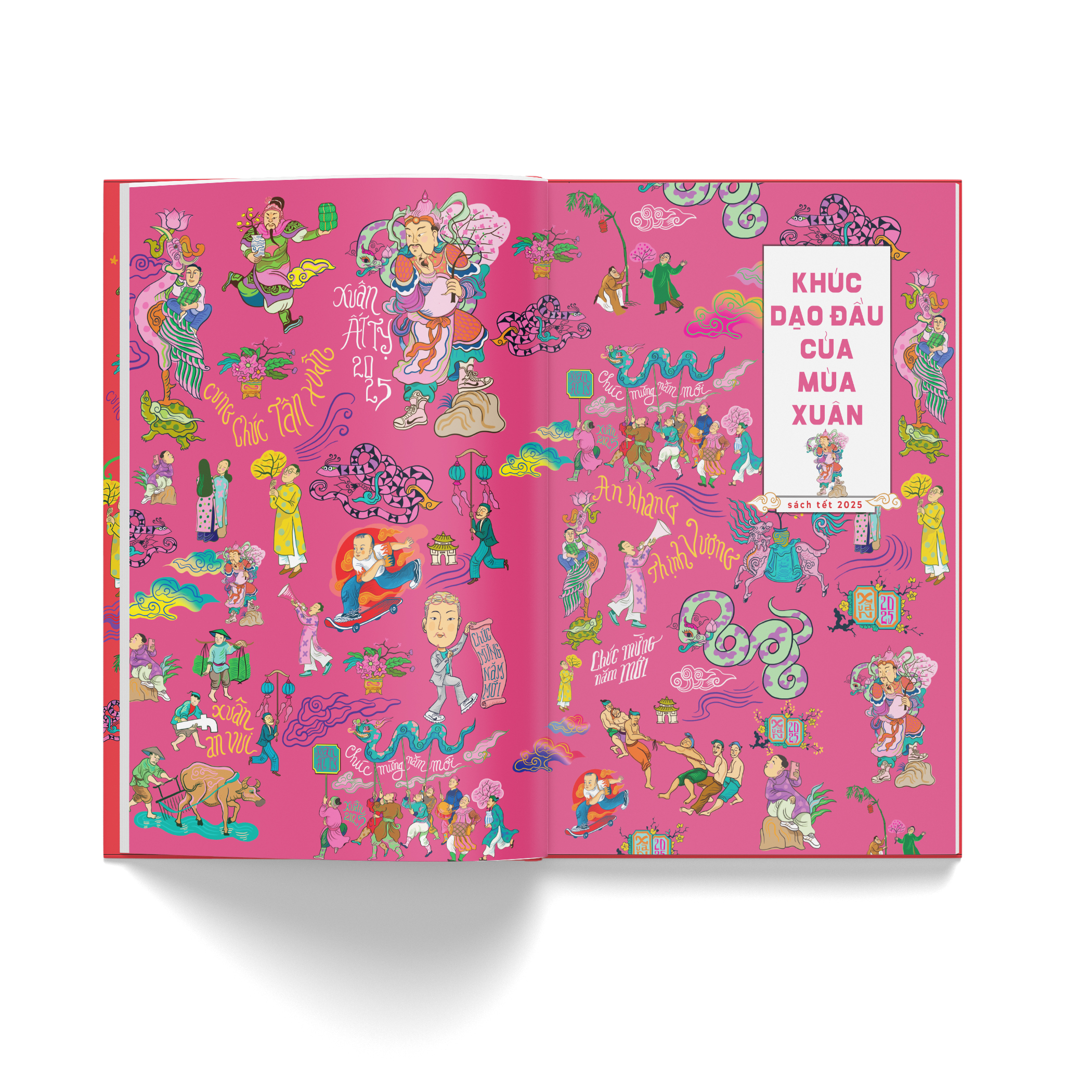 sách tết ất tỵ 2025 - hợp tuyển văn thơ nhạc hoạ chủ đề mùa xuân và ngày tết - tẵng kèm postcard - Ảnh 7