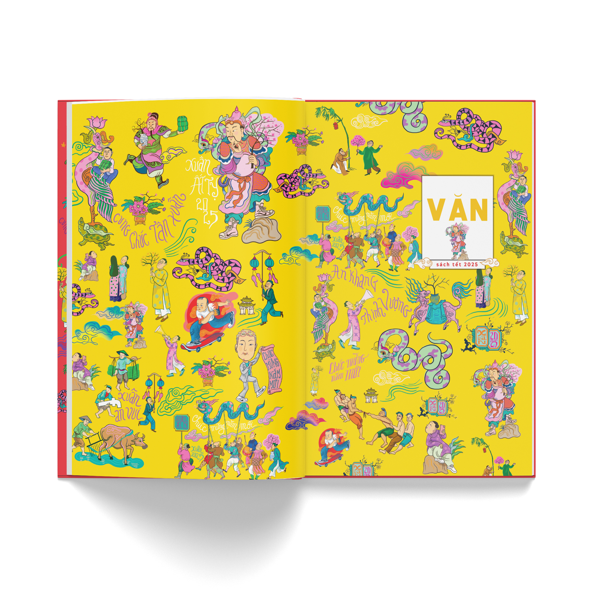 sách tết ất tỵ 2025 - hợp tuyển văn thơ nhạc hoạ chủ đề mùa xuân và ngày tết - tẵng kèm postcard - Ảnh 8