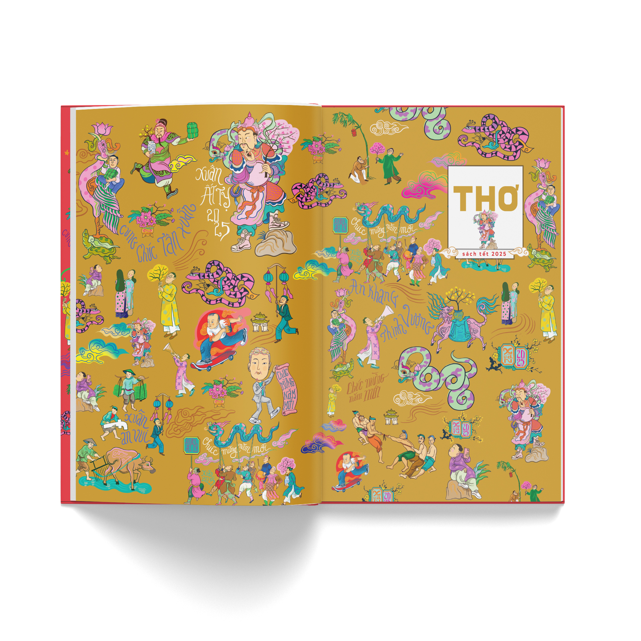 sách tết ất tỵ 2025 - hợp tuyển văn thơ nhạc hoạ chủ đề mùa xuân và ngày tết - tẵng kèm postcard - Ảnh 9