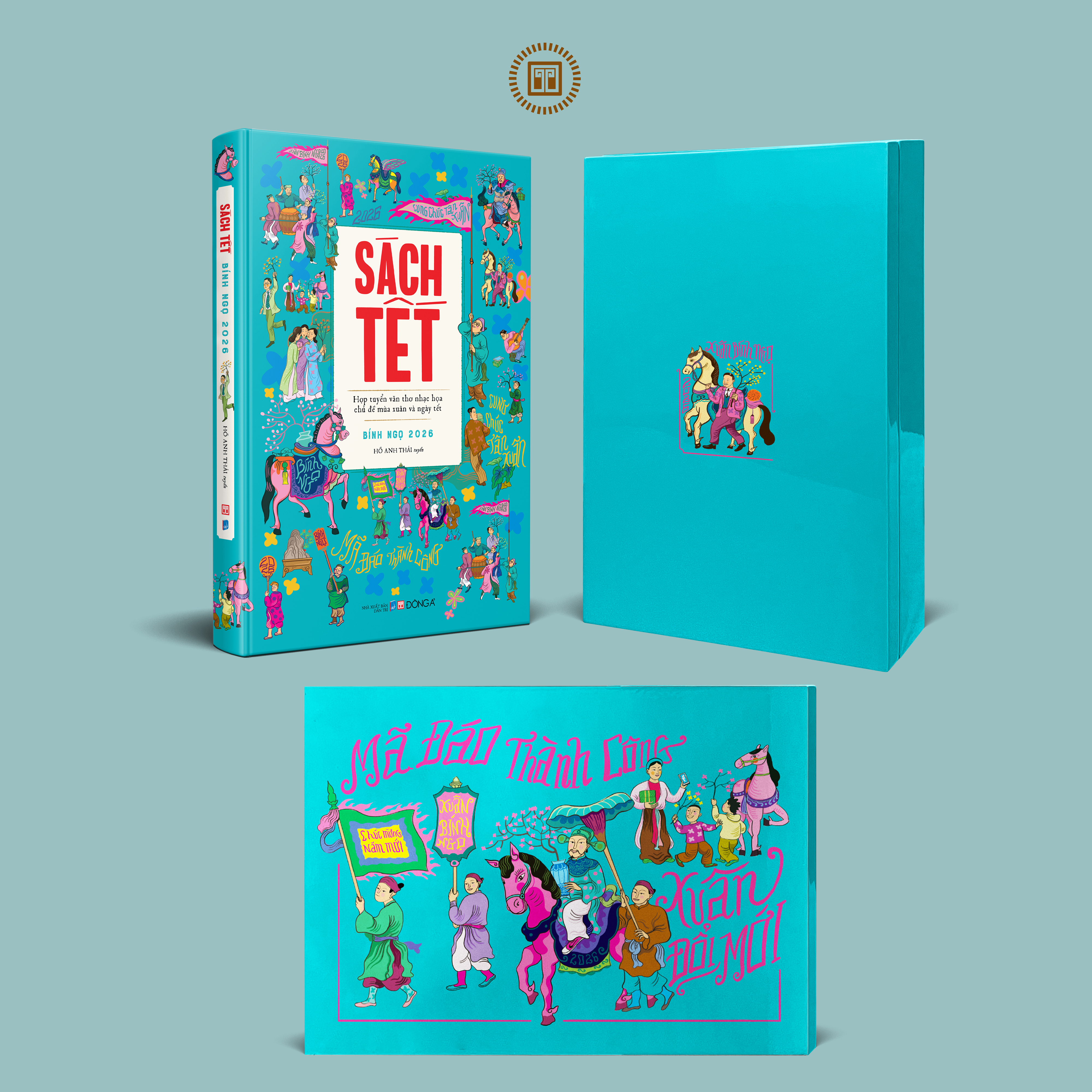 Sách Tết Bính Ngọ 2026 - Hợp Tuyển Văn Thơ Nhạc Hoạ Chủ Đề Mùa Xuân Và Ngày Tết - Ấn Bản Giới Hạn - Bìa Cứng - Tặng Kèm Hộp Sơn Mài + Tranh Sơn Mài - Ảnh 2