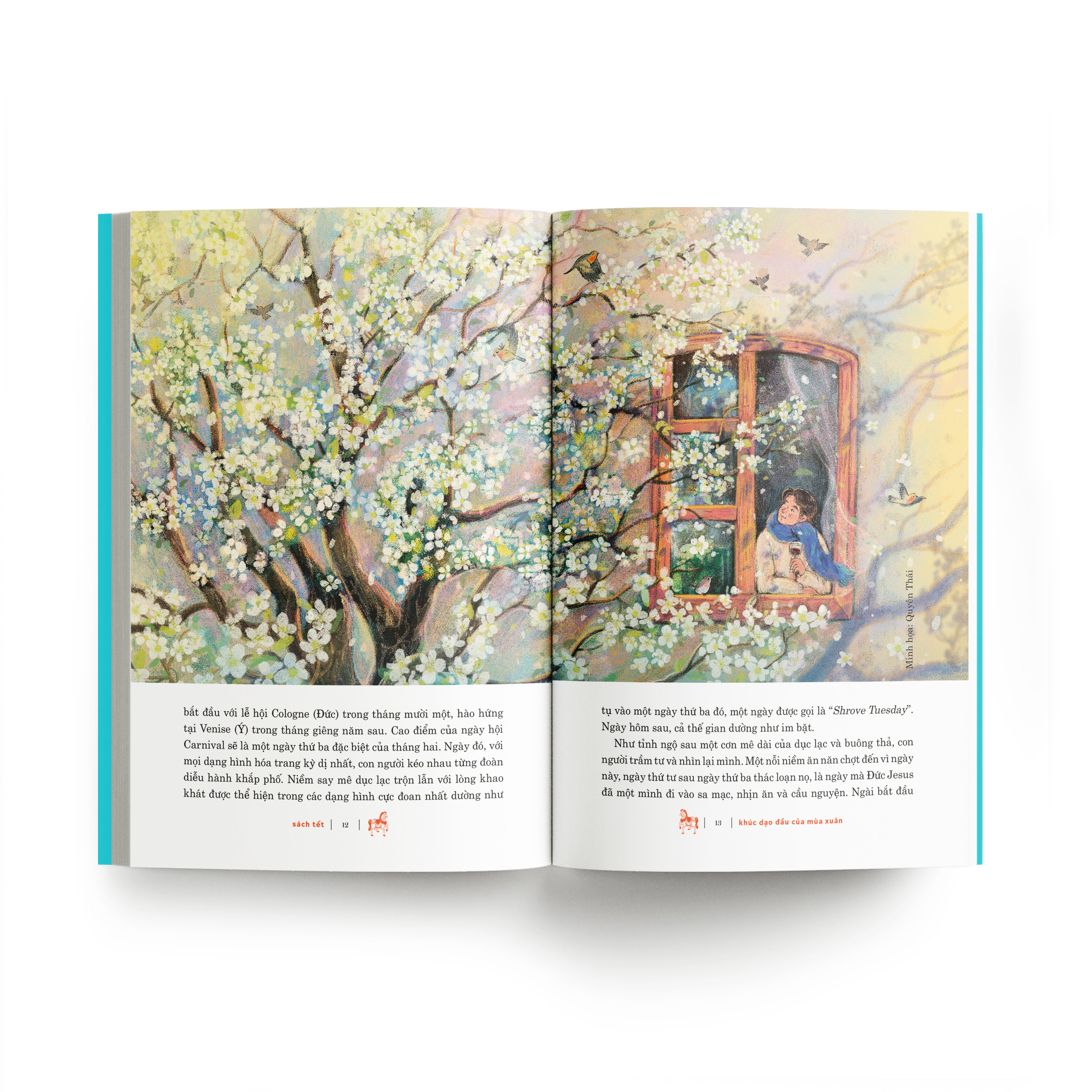 Sách Tết Bính Ngọ 2026 - Hợp Tuyển Văn Thơ Nhạc Hoạ Chủ Đề Mùa Xuân Và Ngày Tết - Ấn Bản Giới Hạn - Bìa Cứng - Tặng Kèm Hộp Sơn Mài + Tranh Sơn Mài - Ảnh 7