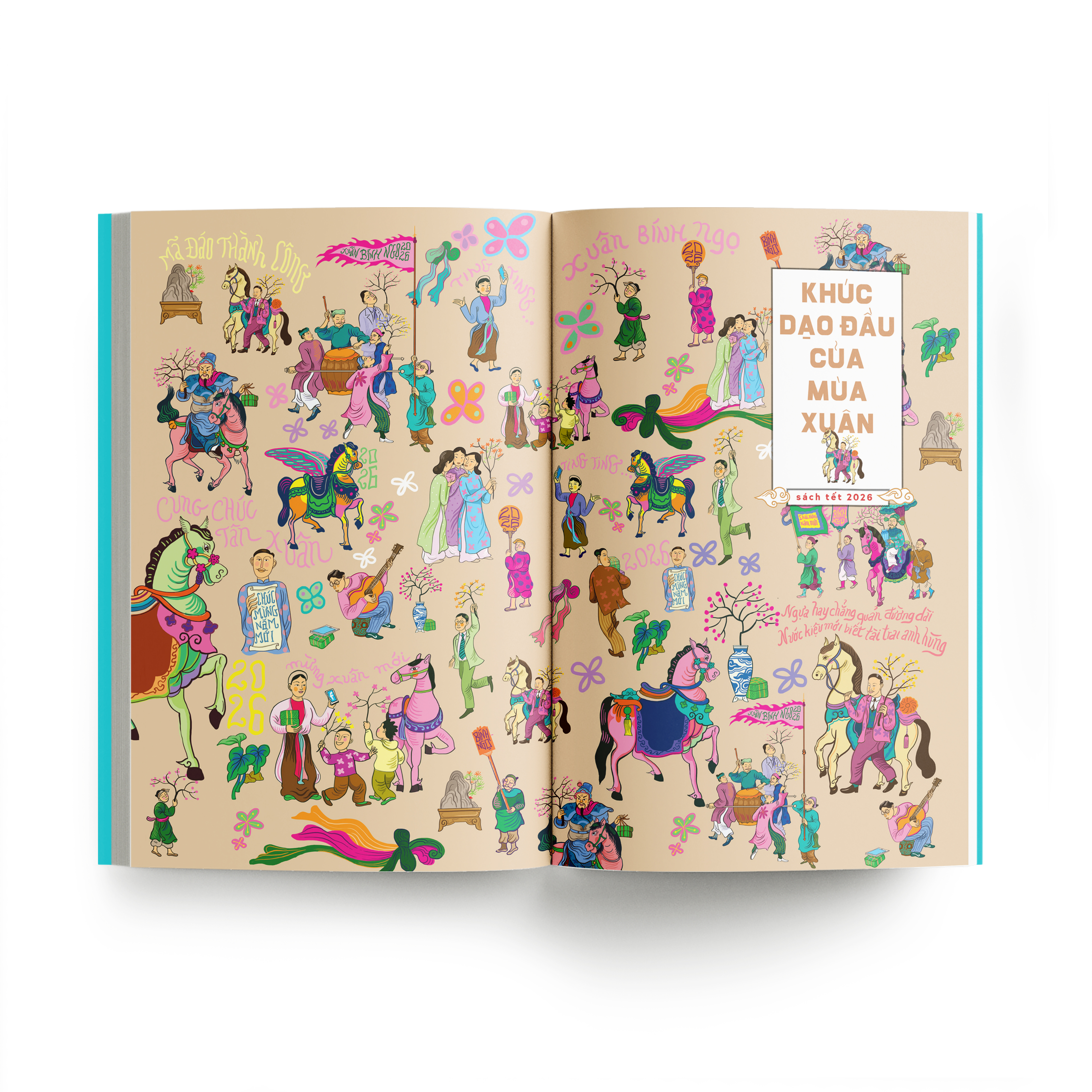 Sách Tết Bính Ngọ 2026 - Hợp Tuyển Văn Thơ Nhạc Hoạ Chủ Đề Mùa Xuân Và Ngày Tết - Tặng Kèm Postcard - Ảnh 5