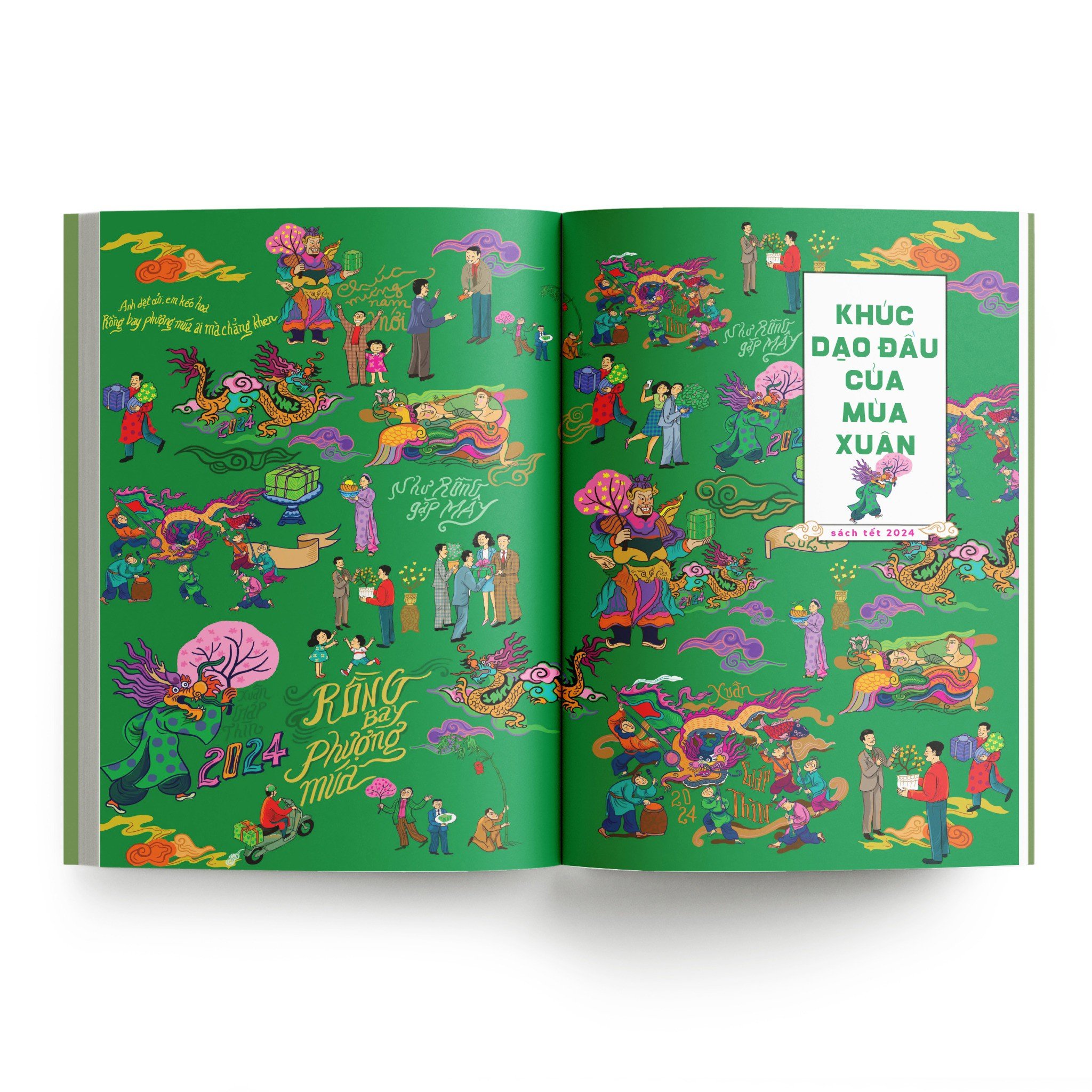 sách tết giáp thìn 2024 - hợp tuyển văn thơ nhạc hoạ chủ đề mùa xuân và ngày tết - Ảnh 4
