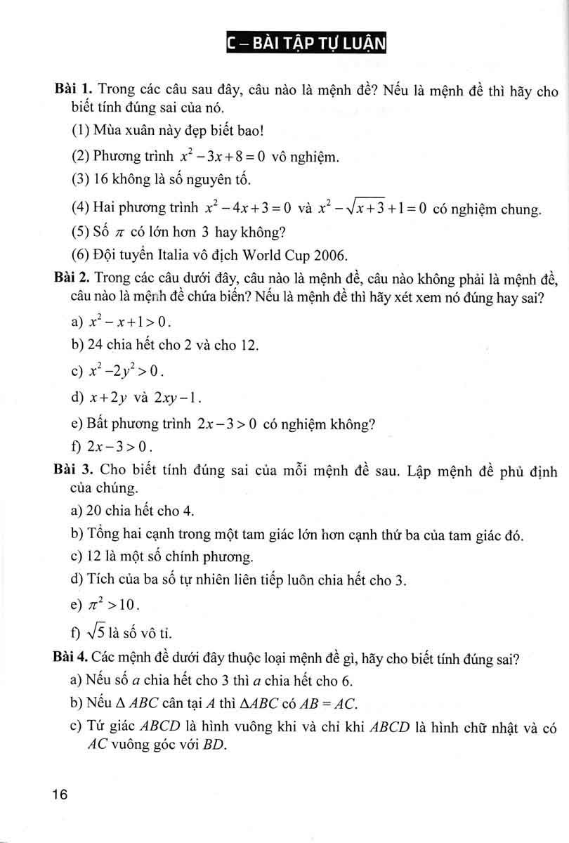 sách tham khảo toán 10 - quyển 1 (biên soạn theo chương trình giáo dục phổ thông mới - dùng chung cho các bộ sgk hiện hành) - Ảnh 9