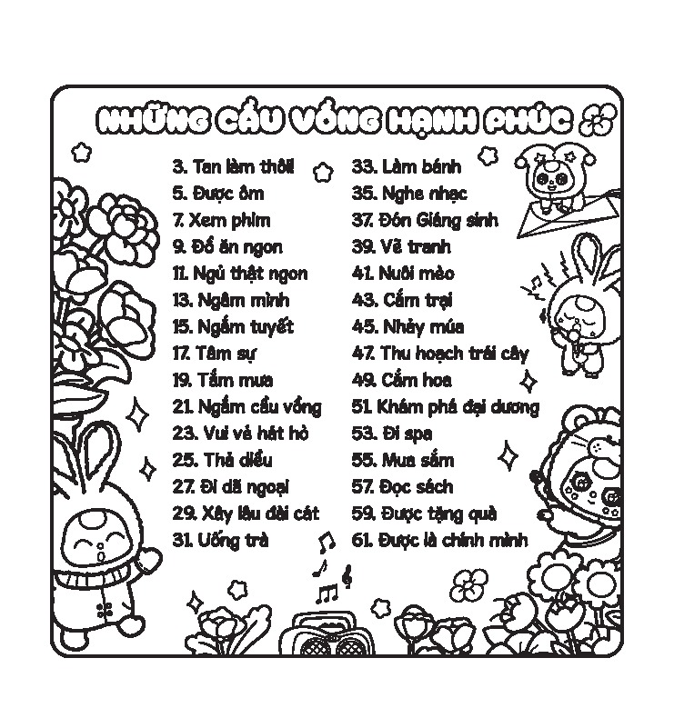 sách tô màu - baby three cầu vồng hạnh phúc - Ảnh 3