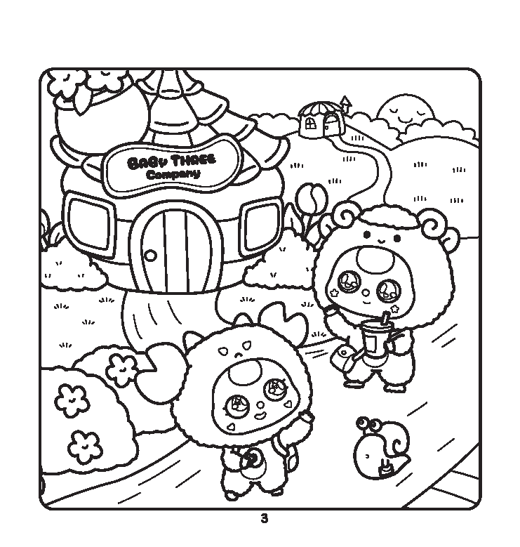 sách tô màu - baby three cầu vồng hạnh phúc - Ảnh 5