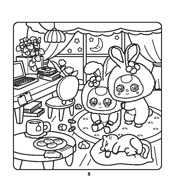 sách tô màu - baby three cầu vồng hạnh phúc - Ảnh 7