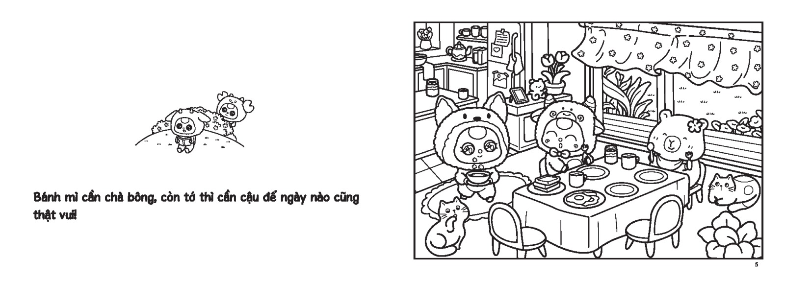 sách tô màu - baby three và những người bạn - Ảnh 5