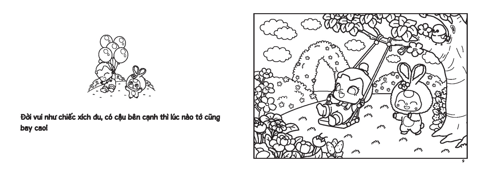 sách tô màu - baby three và những người bạn - Ảnh 7