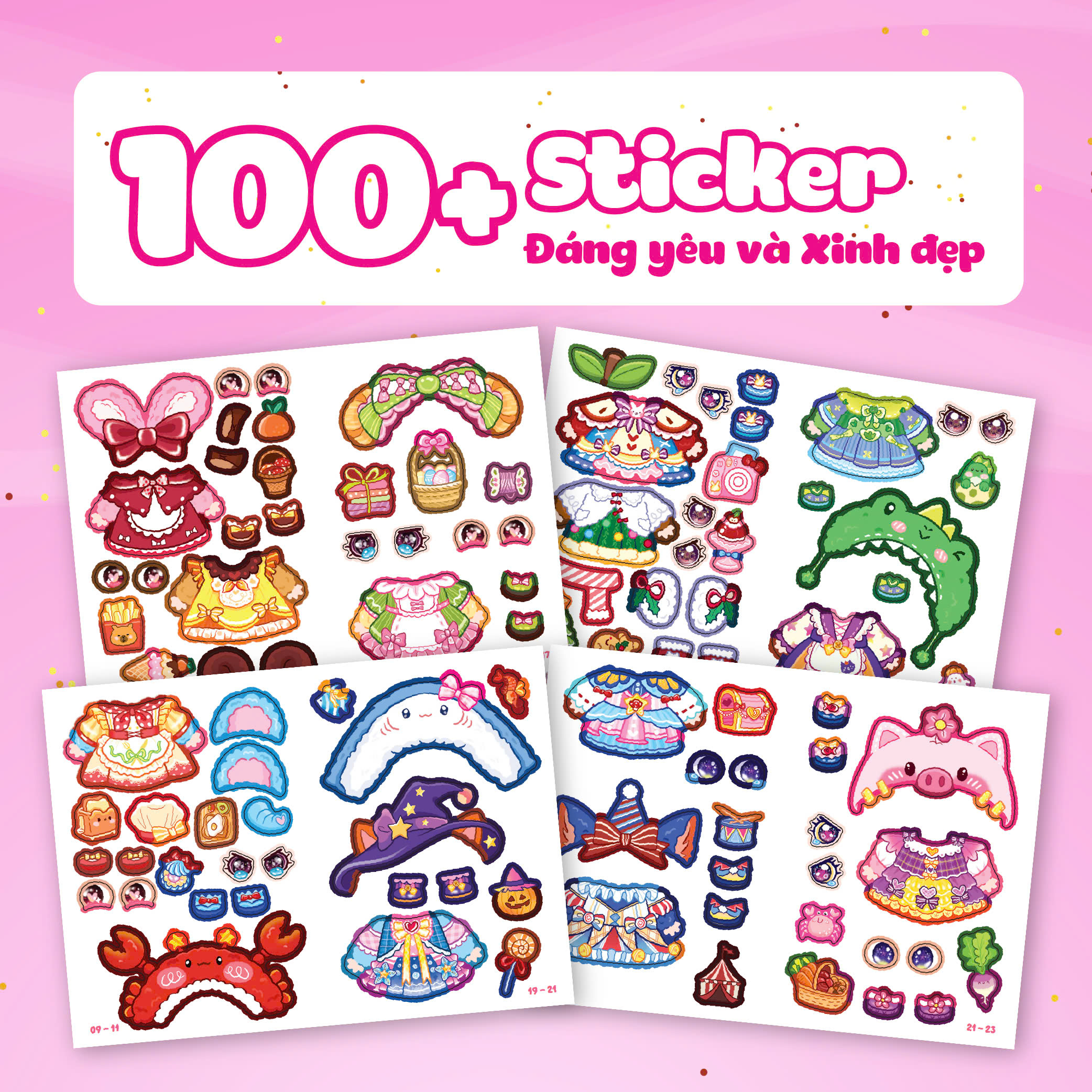 sách tô màu babythree - mini fashion - Ảnh 4