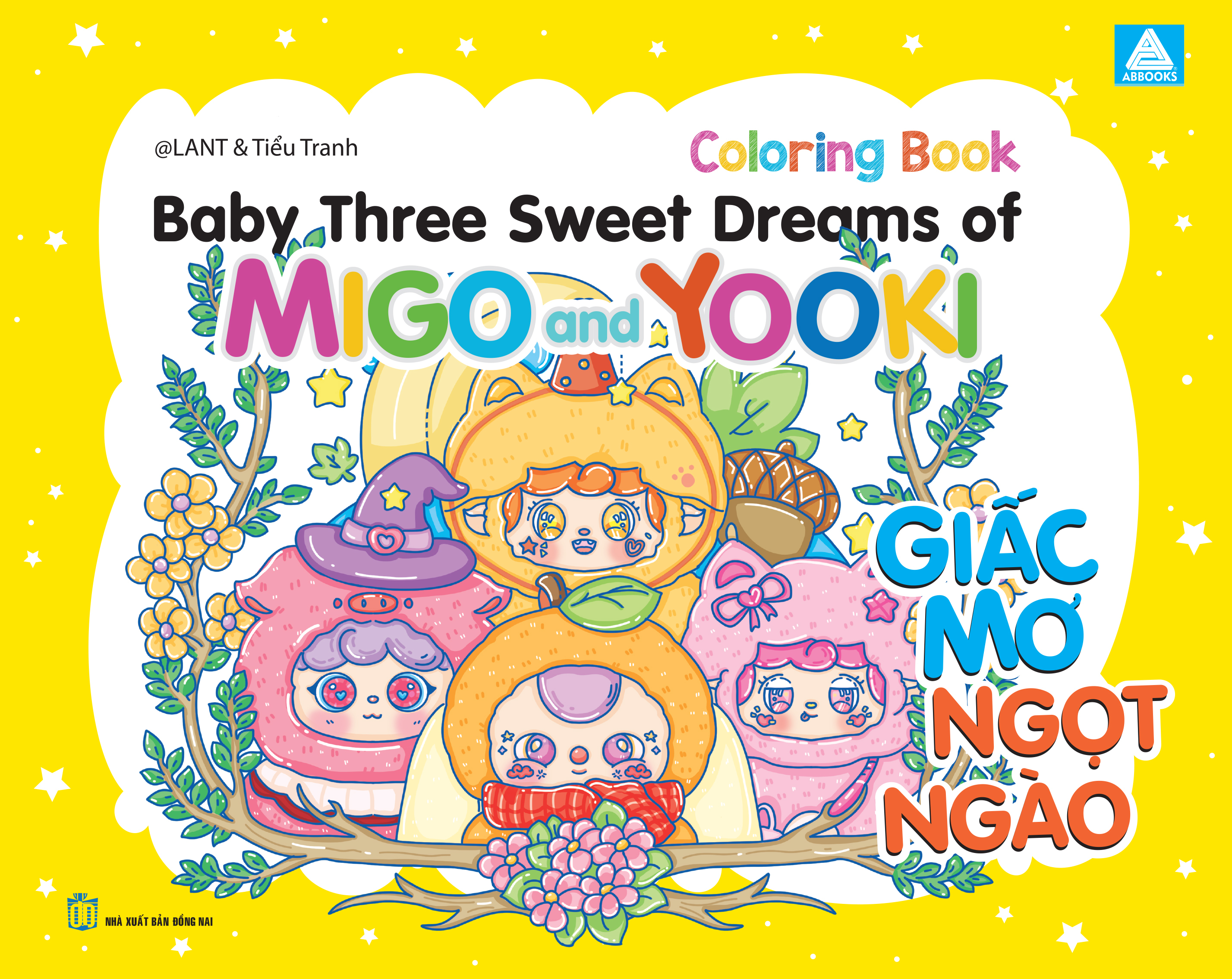 sách tô màu babythree sweet dreams of migo and yooki (bìa ngẫu nhiên) - Ảnh 5