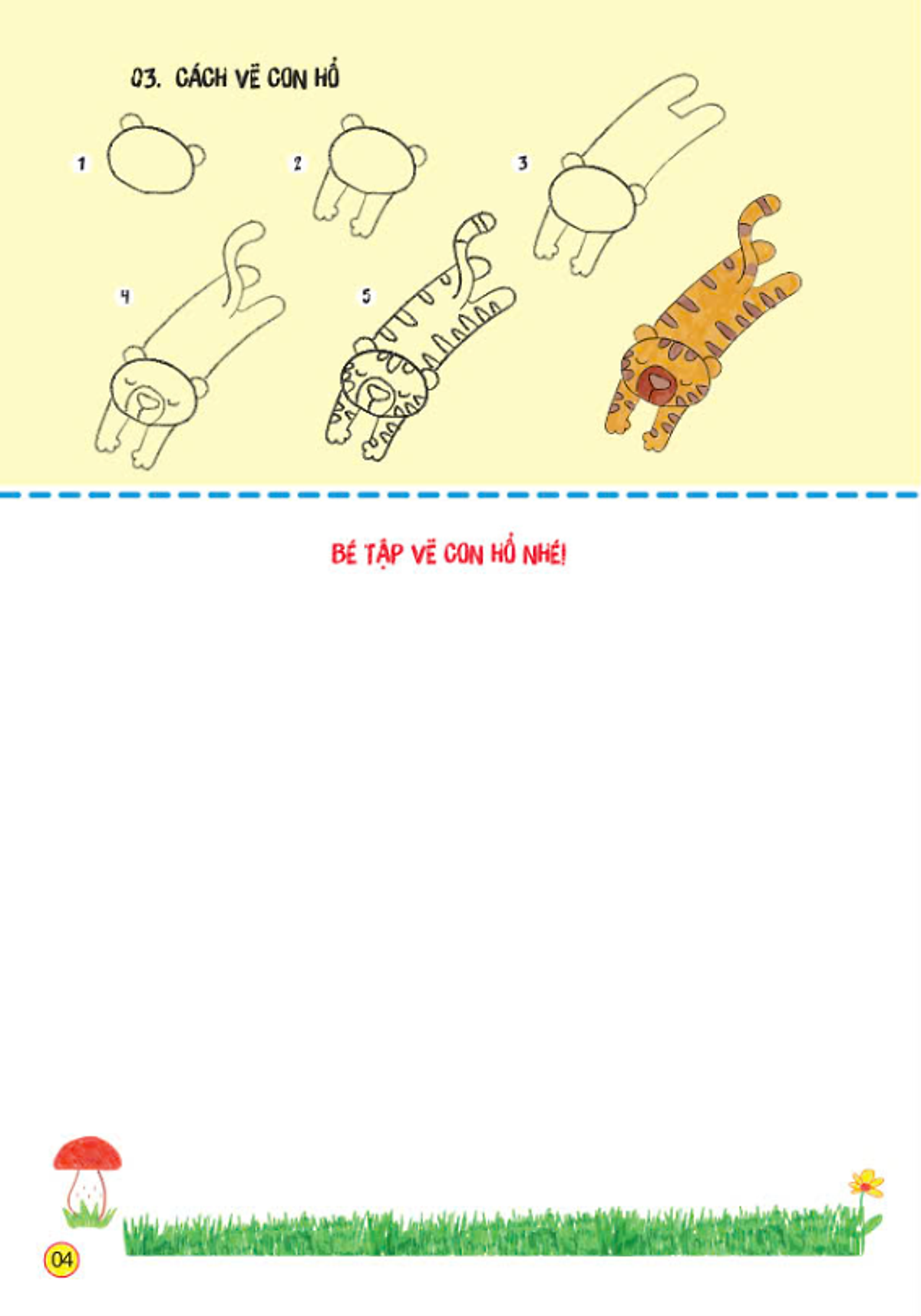 sách tô màu - bé tập làm họa sĩ - bé tập vẽ các con vật - Ảnh 3