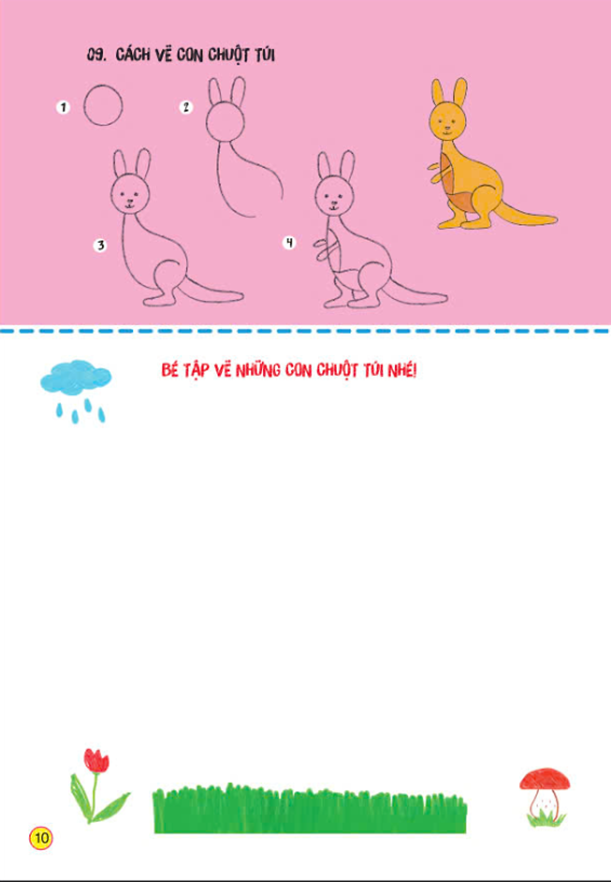 sách tô màu - bé tập làm họa sĩ - bé tập vẽ các con vật - Ảnh 5