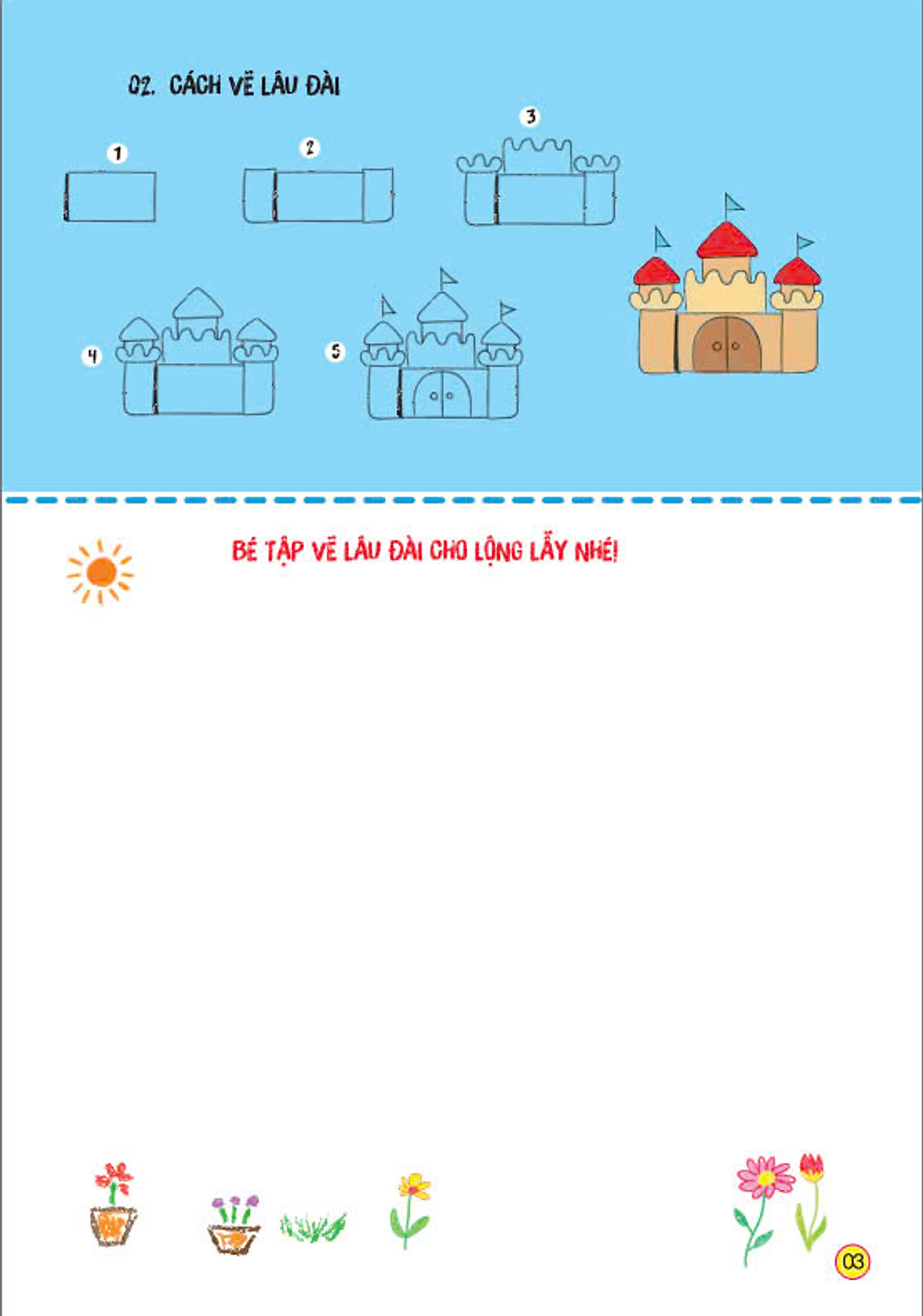 sách tô màu - bé tập làm họa sĩ - bé tập vẽ các đồ vật - Ảnh 2