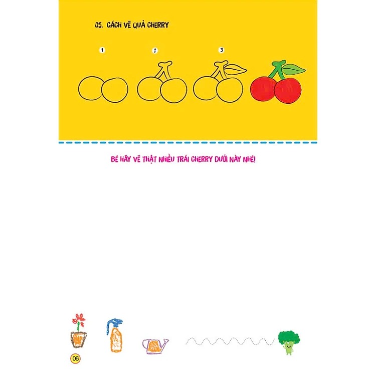 sách tô màu - bé tập làm họa sĩ - bé tập vẽ các loại rau củ quả - Ảnh 3