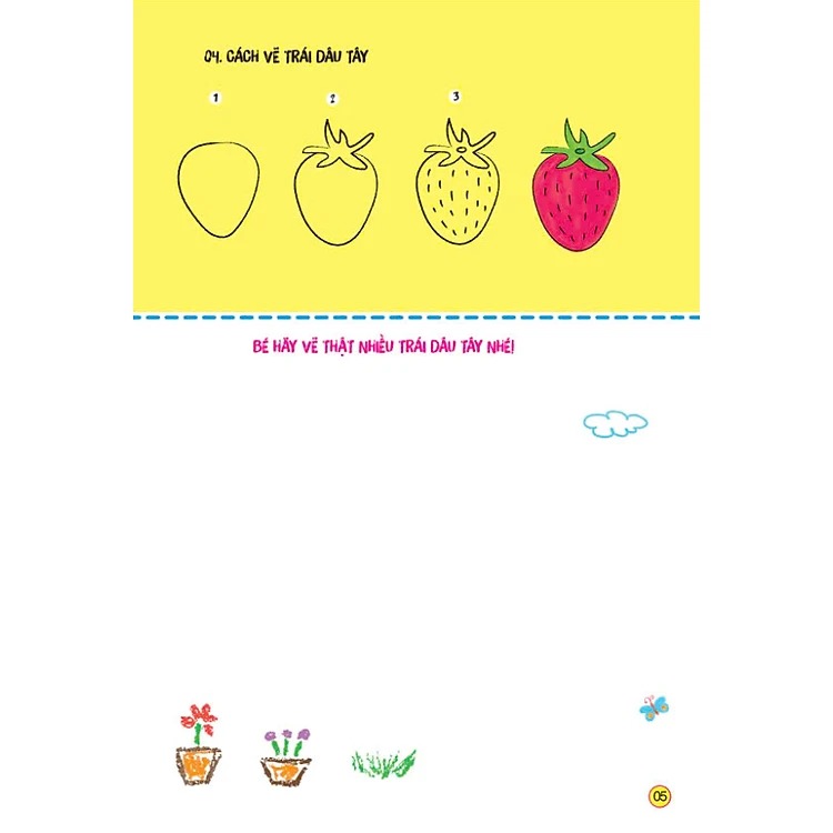 sách tô màu - bé tập làm họa sĩ - bé tập vẽ các loại rau củ quả - Ảnh 5