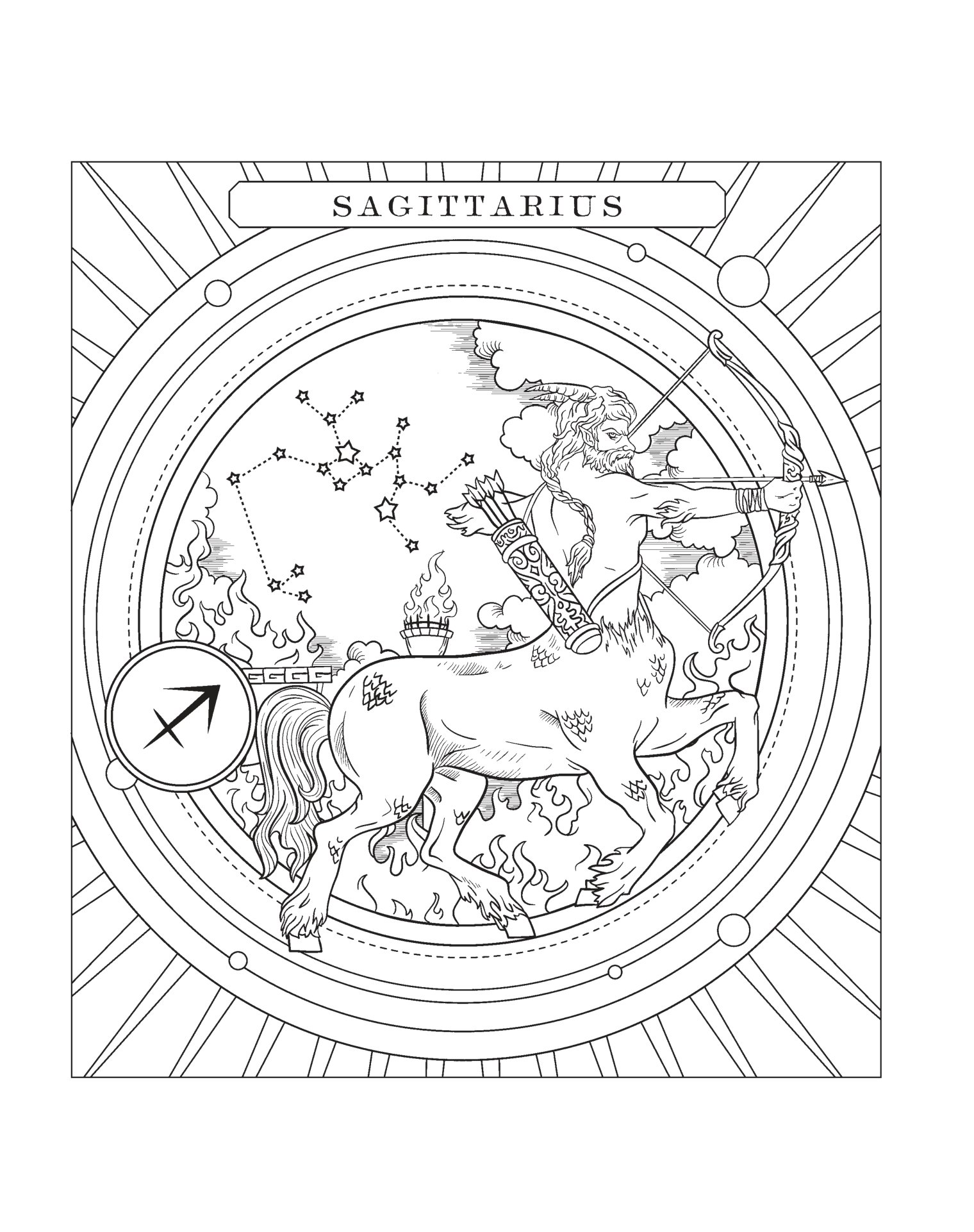 sách tô màu chiêm tinh - tô màu theo cách của bạn để khai mở trực giác diệu kỳ - Ảnh 10