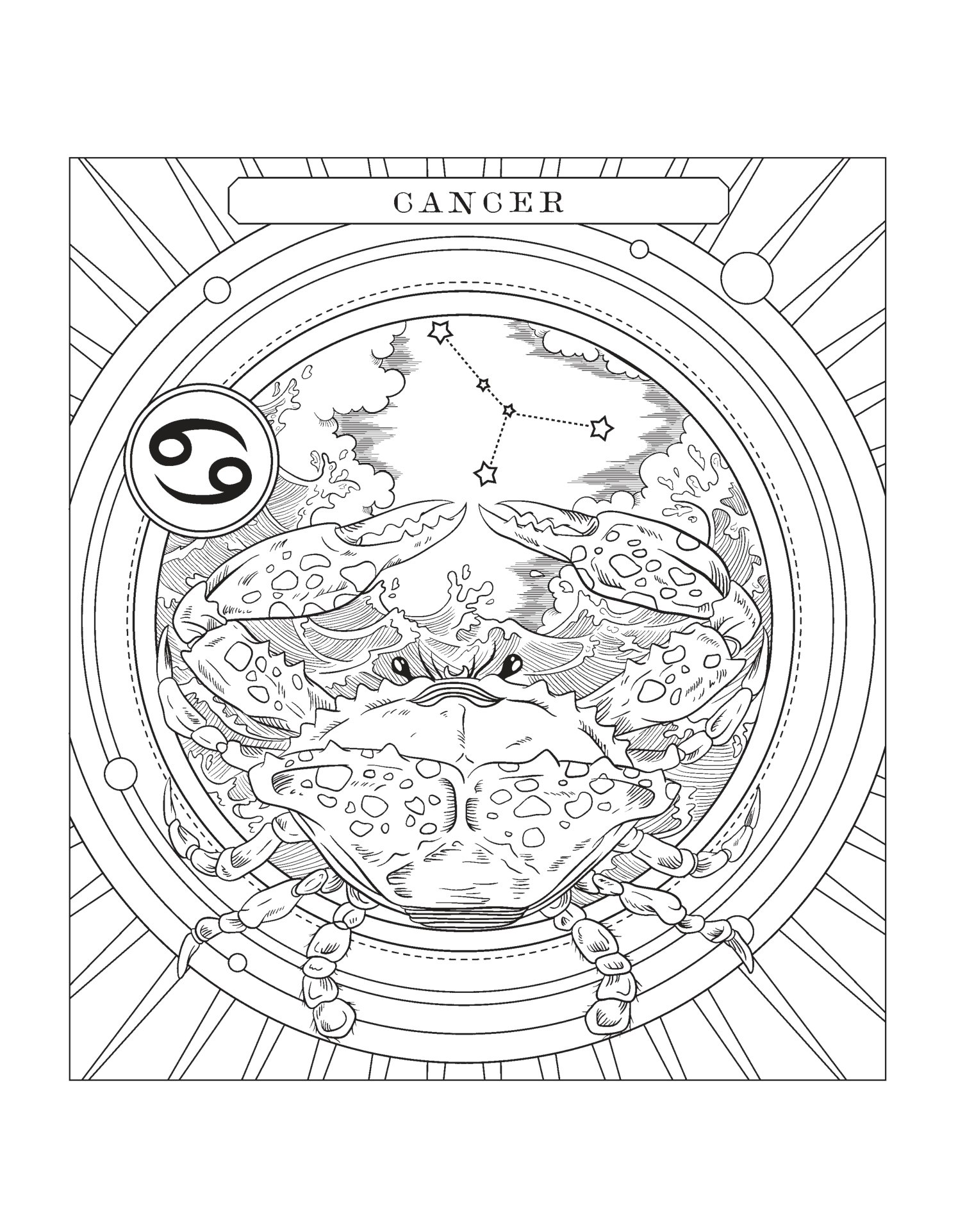 sách tô màu chiêm tinh - tô màu theo cách của bạn để khai mở trực giác diệu kỳ - Ảnh 6