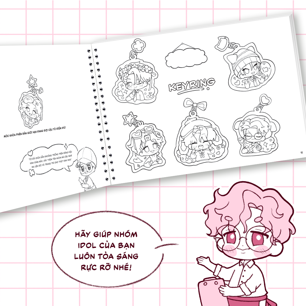 Sách Tô Màu - Idol Sweeties - Những Khoảnh Khắc Khiến Tim Fan Tan Chảy - Phiên Bản Đặc Biệt - Ảnh 6