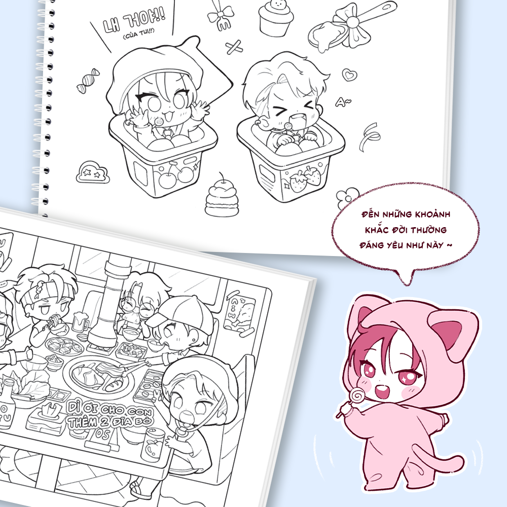 Sách Tô Màu - Idol Sweeties - Những Khoảnh Khắc Khiến Tim Fan Tan Chảy - Phiên Bản Đặc Biệt - Ảnh 7