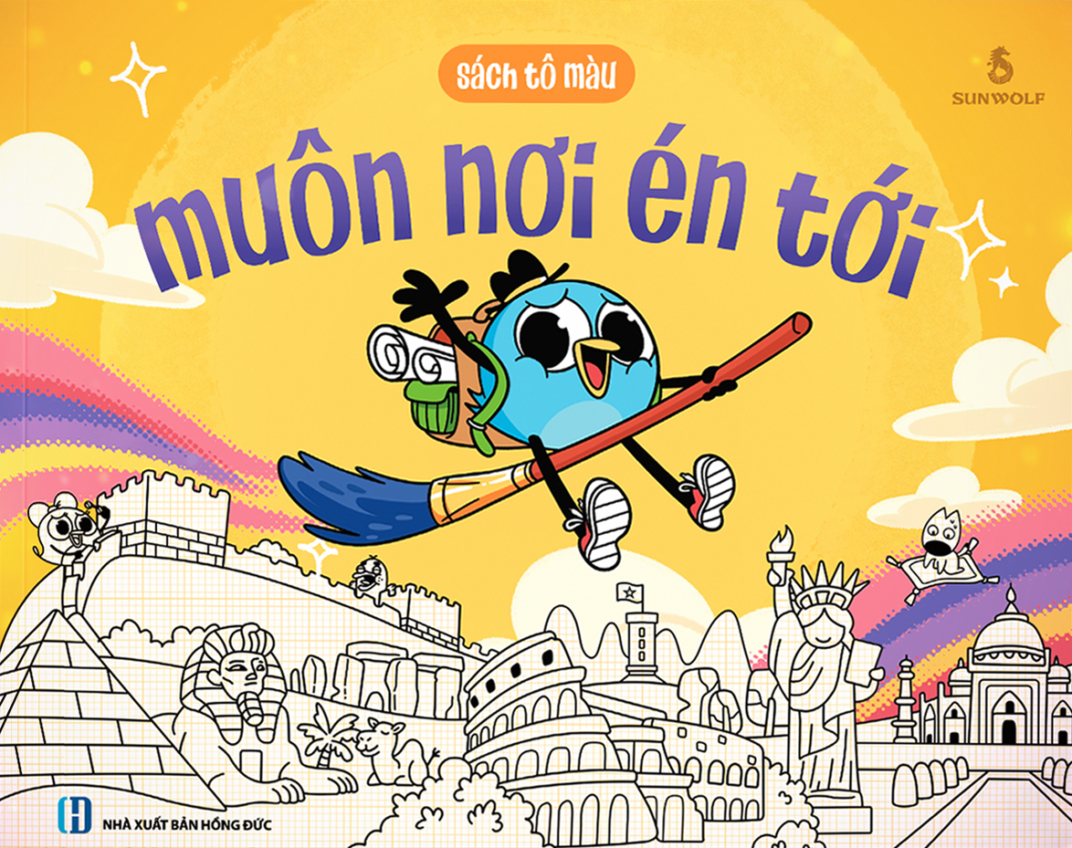 Sách Tô Màu - Muôn Nơi Én Tới - Tặng Kèm Sticker + Postcard - Ảnh 3