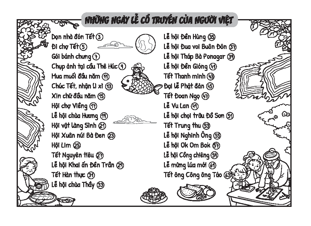 sách tô màu - tết và lễ truyền thống việt nam - Ảnh 4