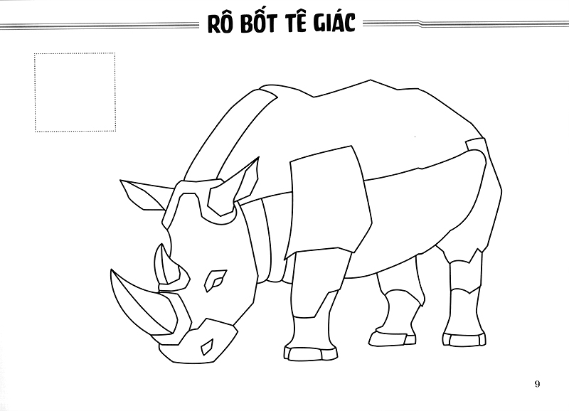sách tô màu - thế giới rô bốt và xe cộ - rô bốt thú (tái bản 2018) - Ảnh 11