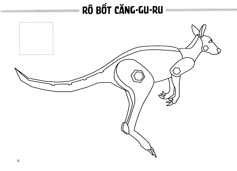 sách tô màu - thế giới rô bốt và xe cộ - rô bốt thú (tái bản 2018) - Ảnh 8