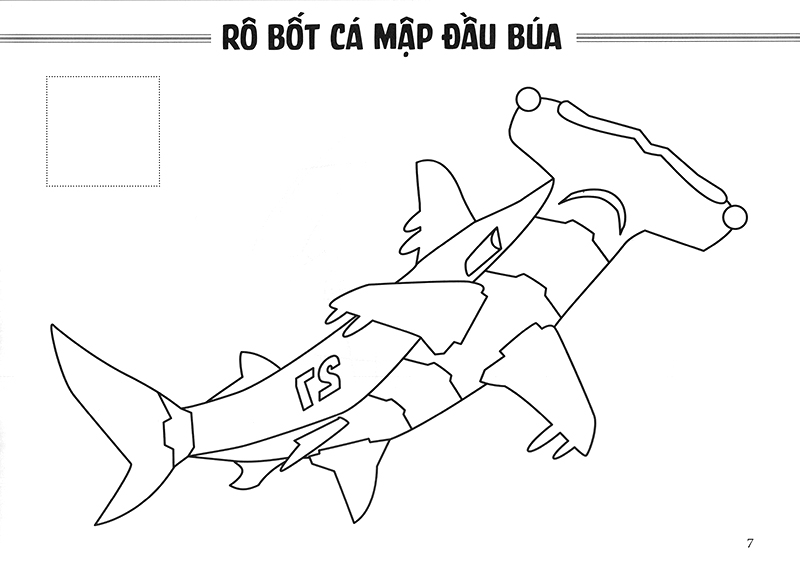sách tô màu - thế giới rô bốt và xe cộ - rô bốt thú (tái bản 2018) - Ảnh 9