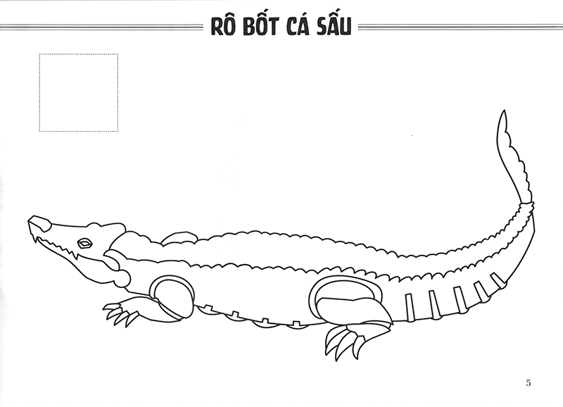 sách tô màu - thế giới rô bốt và xe cộ rô bốt thú (tái bản 2019) - Ảnh 8